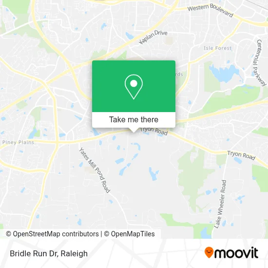 Bridle Run Dr map