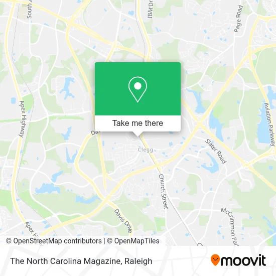 The North Carolina Magazine map