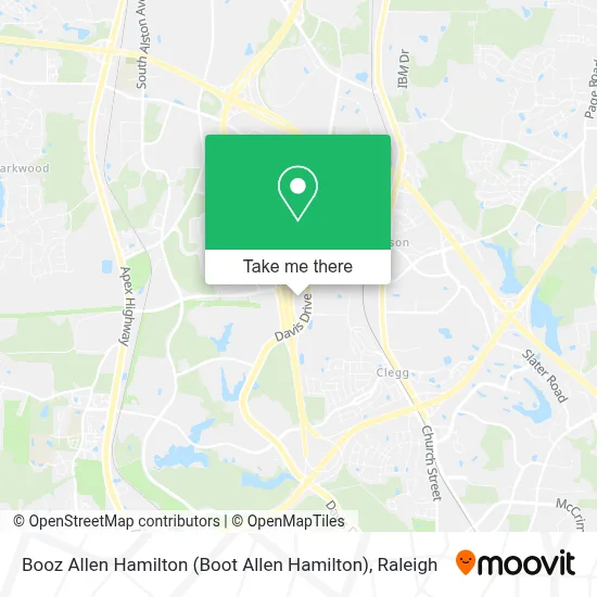 Booz Allen Hamilton (Boot Allen Hamilton) map