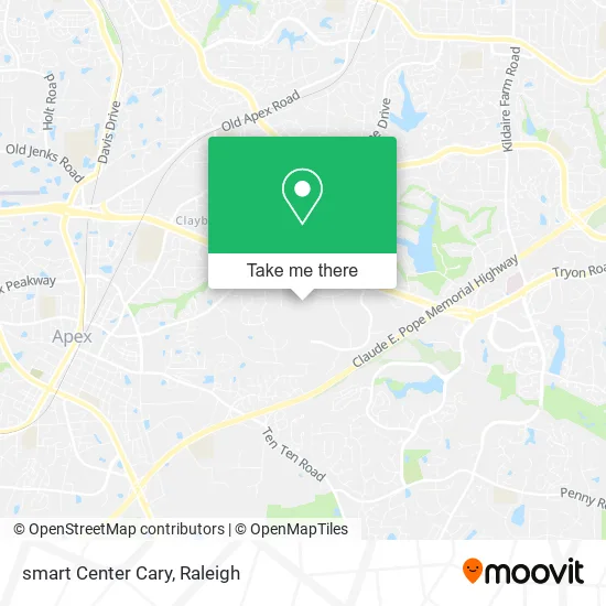 smart Center Cary map