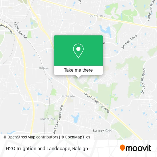 H2O Irrigation and Landscape map