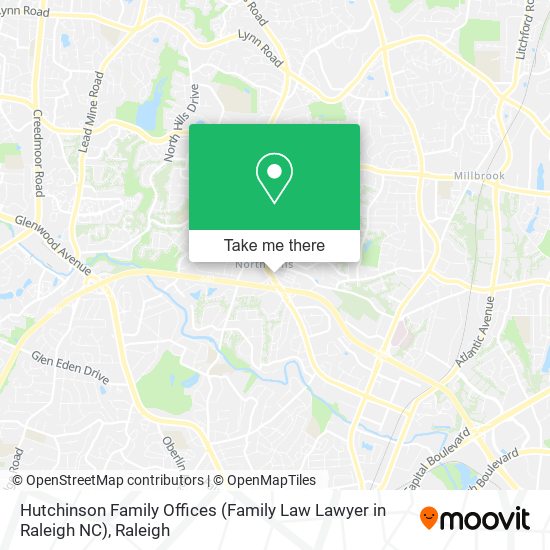 Hutchinson Family Offices (Family Law Lawyer in Raleigh NC) map