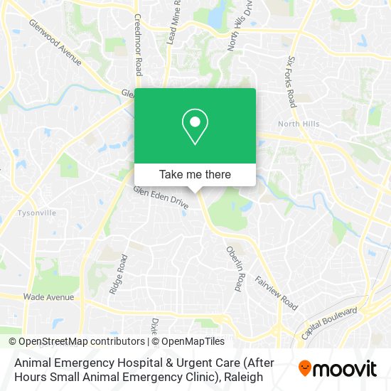 Mapa de Animal Emergency Hospital & Urgent Care (After Hours Small Animal Emergency Clinic)