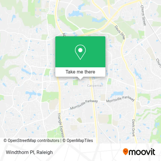 Windthorn Pl map