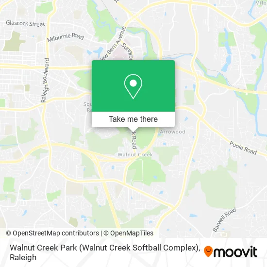 Walnut Creek Park (Walnut Creek Softball Complex) map