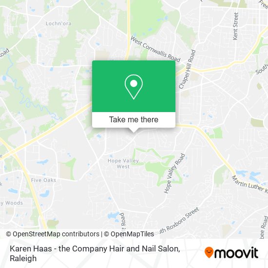 Mapa de Karen Haas - the Company Hair and Nail Salon