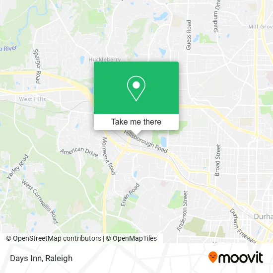 Days Inn map