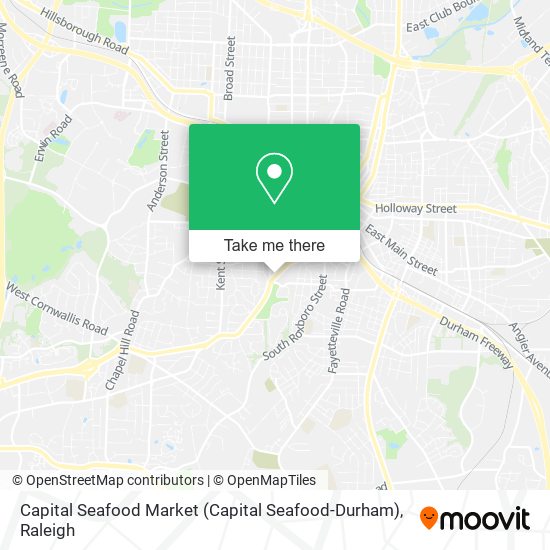 Mapa de Capital Seafood Market (Capital Seafood-Durham)