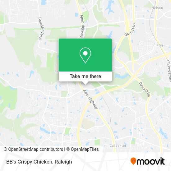 BB's Crispy Chicken map