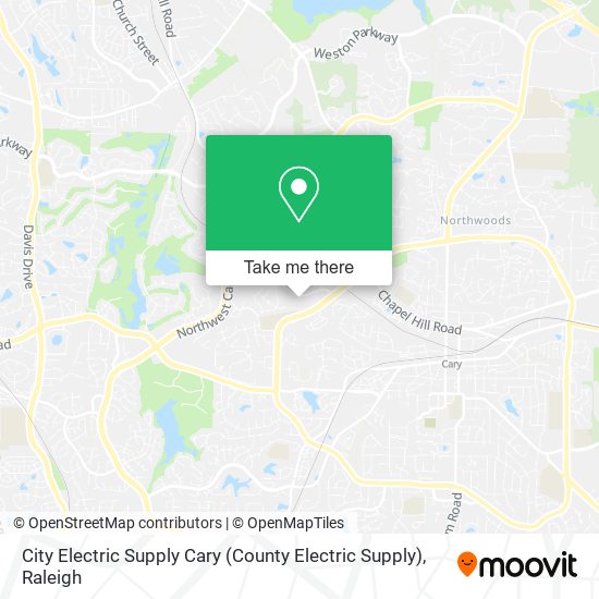 City Electric Supply Cary (County Electric Supply) map