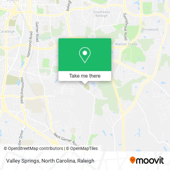 Mapa de Valley Springs, North Carolina