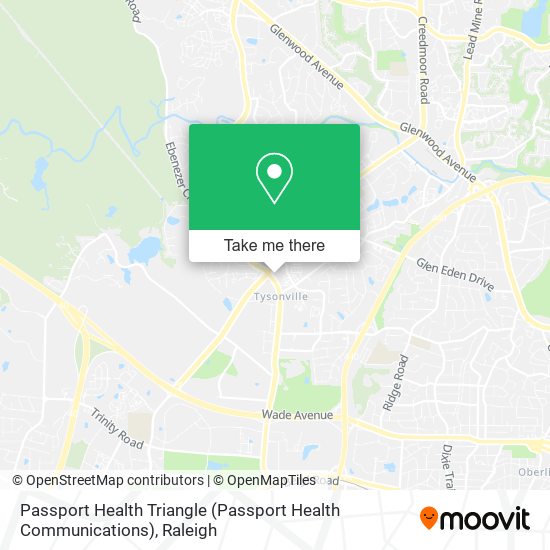 Passport Health Triangle (Passport Health Communications) map