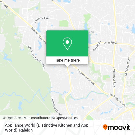 Appliance World (Distinctive Kitchen and Appl World) map