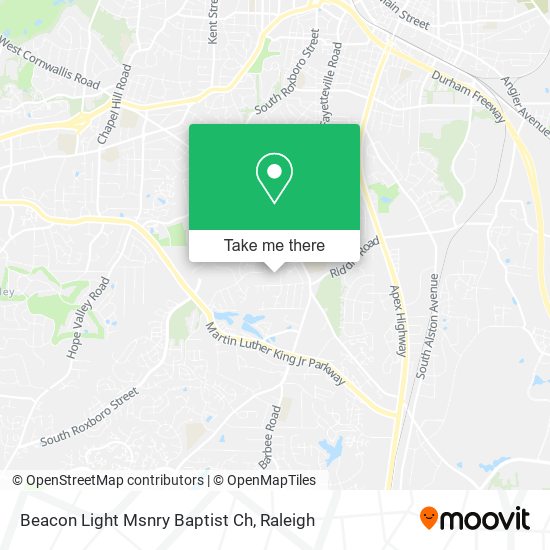 Mapa de Beacon Light Msnry Baptist Ch