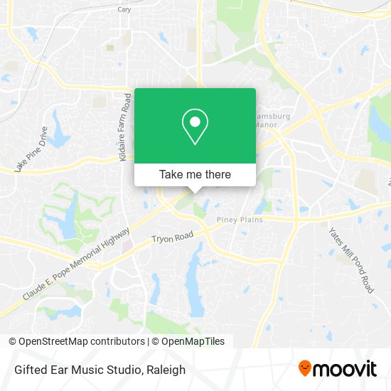 Mapa de Gifted Ear Music Studio