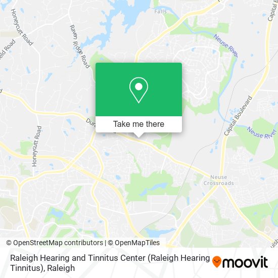 Mapa de Raleigh Hearing and Tinnitus Center (Raleigh Hearing Tinnitus)