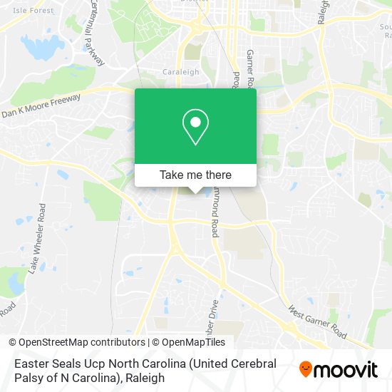 Easter Seals Ucp North Carolina (United Cerebral Palsy of N Carolina) map