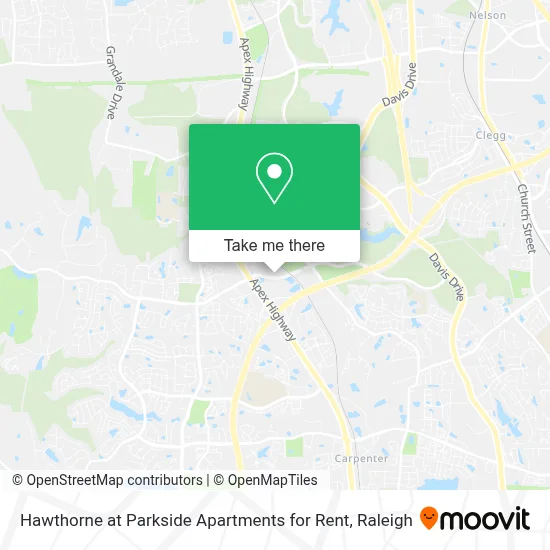 Hawthorne at Parkside Apartments for Rent map
