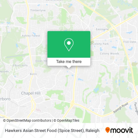 Hawkers Asian Street Food (Spice Street) map