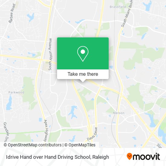 Idrive Hand over Hand Driving School map
