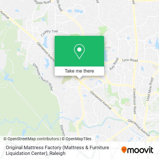 Mapa de Original Mattress Factory (Mattress & Furniture Liquidation Center)