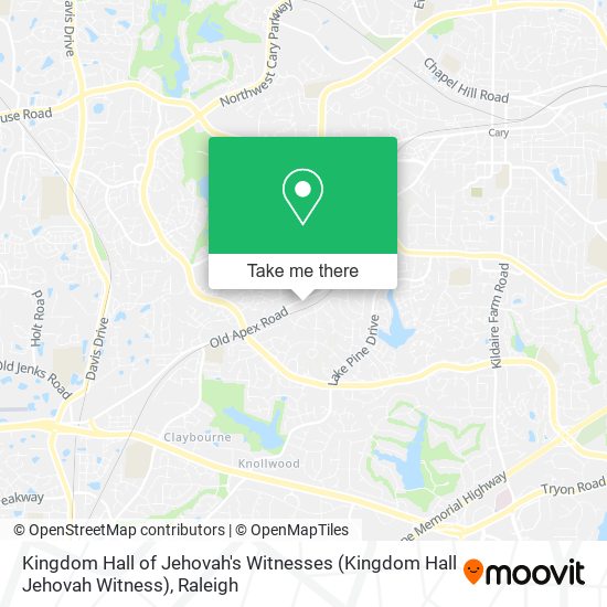 Mapa de Kingdom Hall of Jehovah's Witnesses (Kingdom Hall Jehovah Witness)