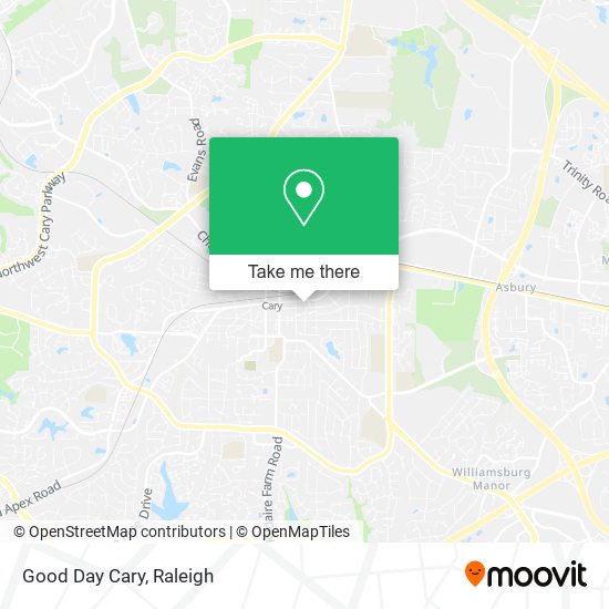 Good Day Cary map