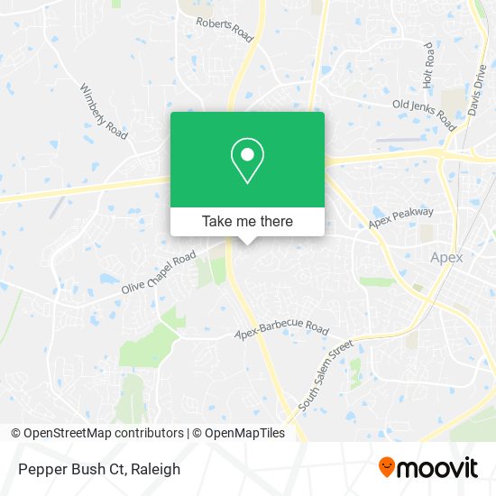 Mapa de Pepper Bush Ct
