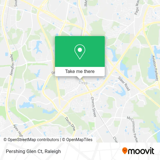 Pershing Glen Ct map