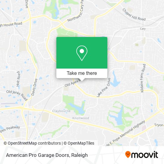 Mapa de American Pro Garage Doors