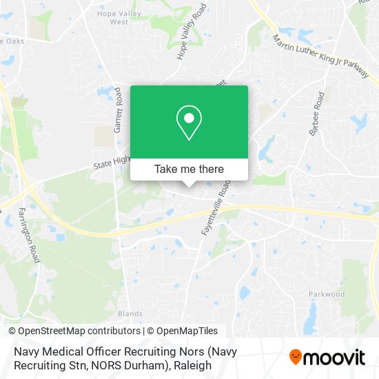 Navy Medical Officer Recruiting Nors (Navy Recruiting Stn, NORS Durham) map