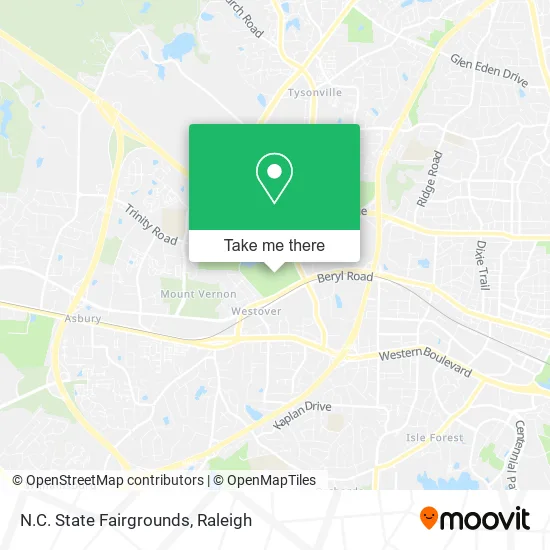 Mapa de N.C. State Fairgrounds
