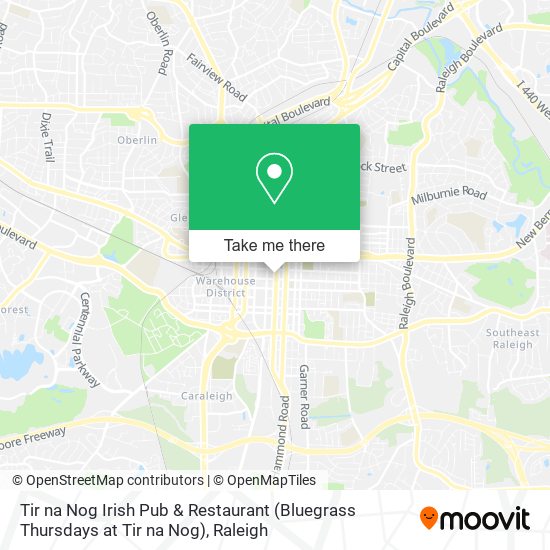 Mapa de Tir na Nog Irish Pub & Restaurant (Bluegrass Thursdays at Tir na Nog)