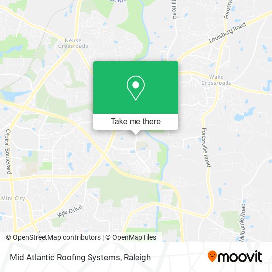 Mid Atlantic Roofing Systems map