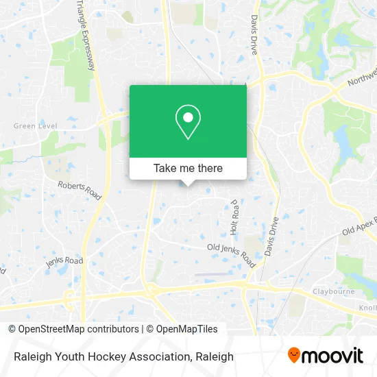 Raleigh Youth Hockey Association map