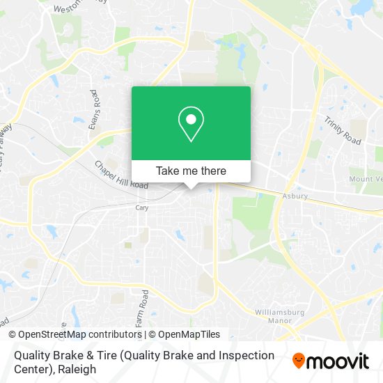 Quality Brake & Tire (Quality Brake and Inspection Center) map