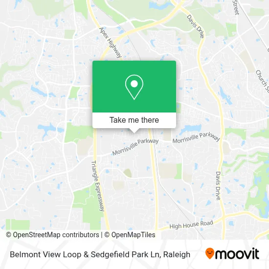 Belmont View Loop & Sedgefield Park Ln map