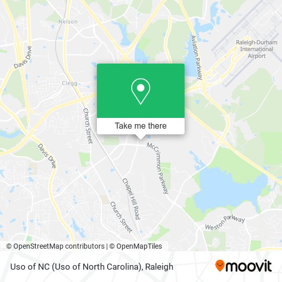 Uso of NC (Uso of North Carolina) map