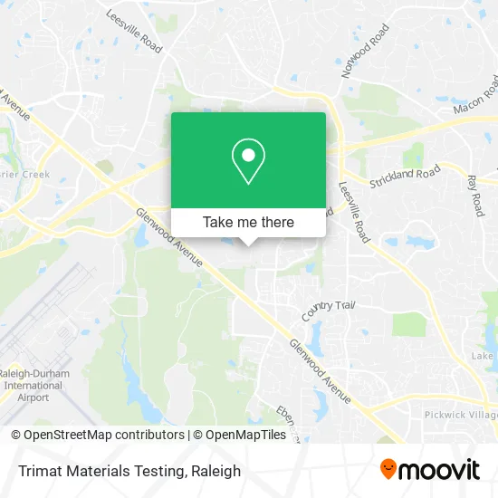 Trimat Materials Testing map