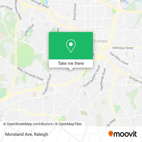 Moreland Ave map