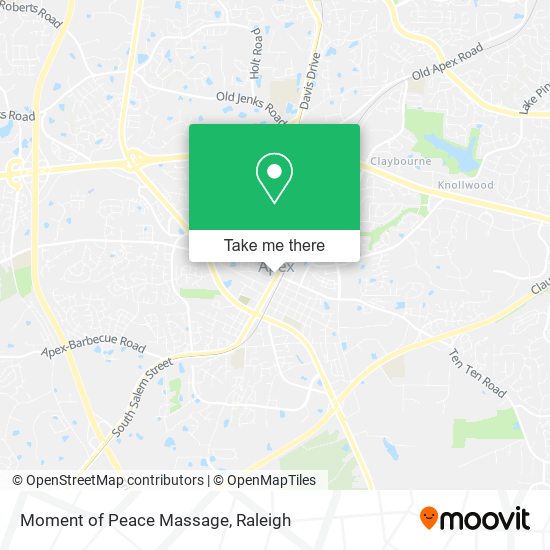 Moment of Peace Massage map