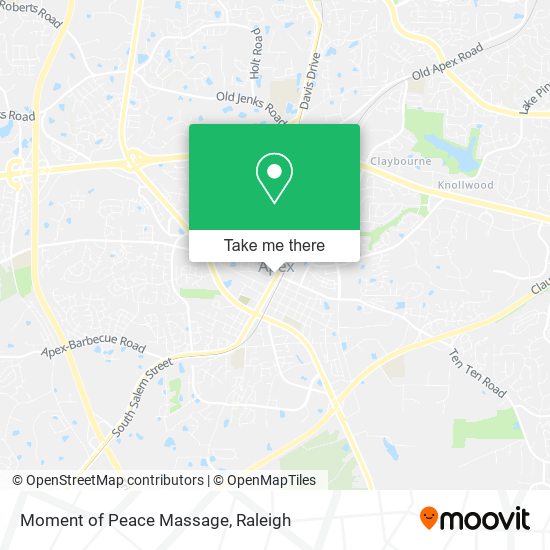 Mapa de Moment of Peace Massage