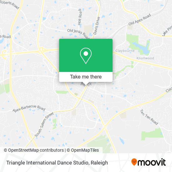 Mapa de Triangle International Dance Studio