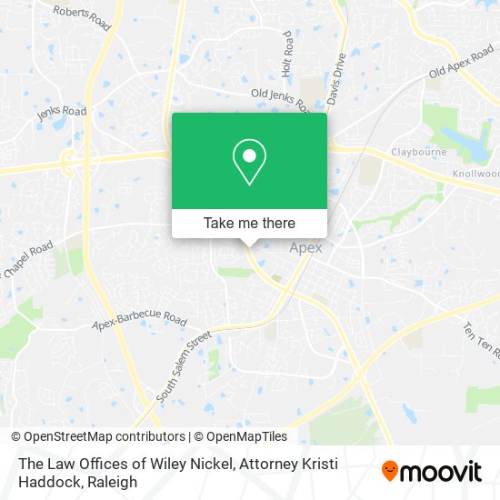 The Law Offices of Wiley Nickel, Attorney Kristi Haddock map
