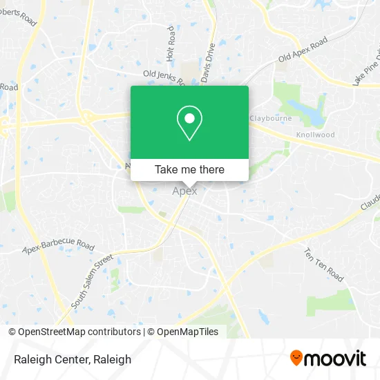 Raleigh Center map