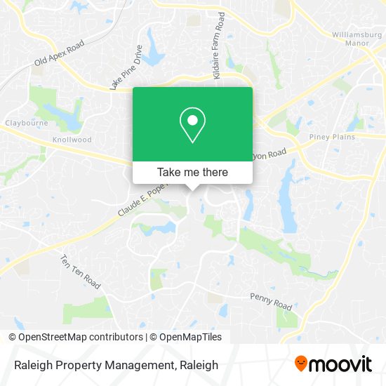 Raleigh Property Management map