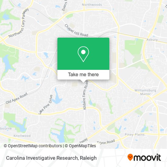 Carolina Investigative Research map