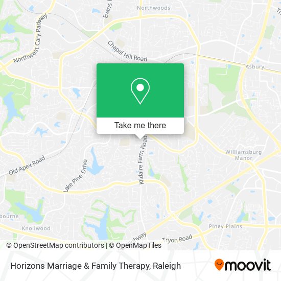 Horizons Marriage & Family Therapy map