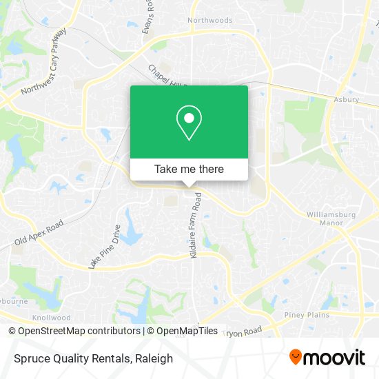 Spruce Quality Rentals map