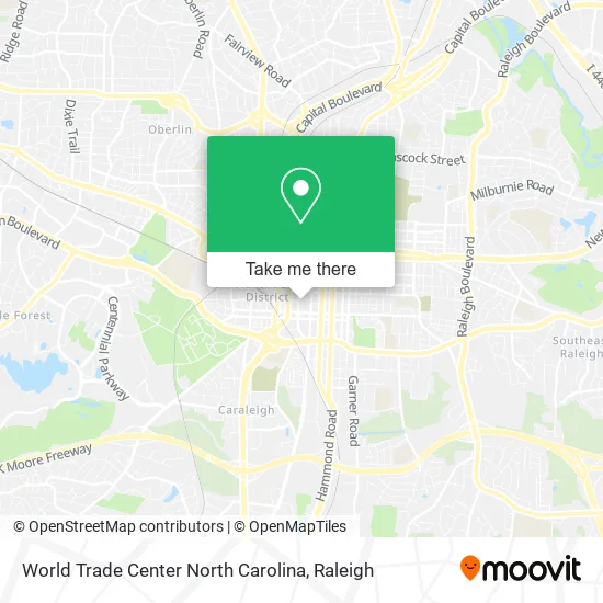 World Trade Center North Carolina map